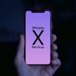 2 Hand Holding iPhone X Mockups in Different Views