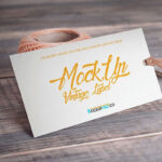 2 Hanging Label Tag Mockups with Yarn in Different Positions
