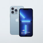 2 iPhones 13 Pro Mockup in Front View