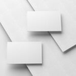 2 Minimal Flowing Business Cards Mockups