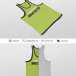 2 Mockups Featuring Tank Top in Perspective and Top Views mockup preview