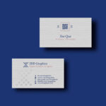 2 Mockups of Business Cards and Letterhead from Top View