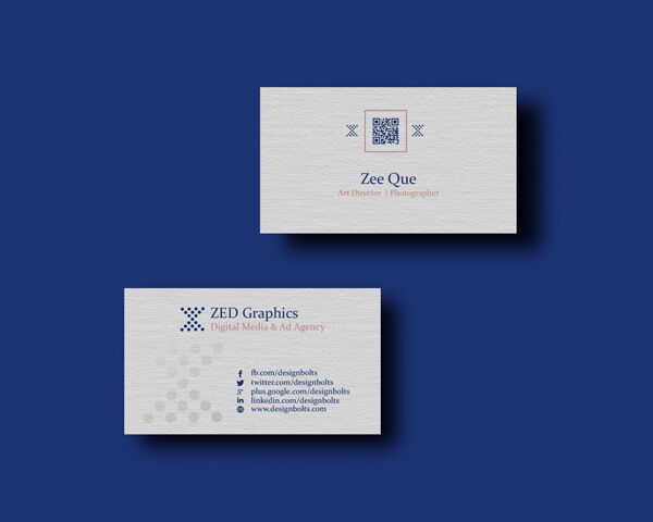 2 Mockups of Business Cards and Letterhead from Top View
