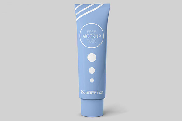 2 Mockups of Cosmetic Tube Packaging from Different Angles