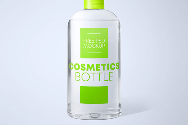 2 Mockups of Cosmetics Bottle from Different Perspectives