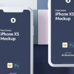 2 Mockups of iPhone XS Scene on Different Angles