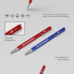 2 Mockups of Pencil Set from Different Angles