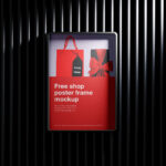 2 Mockups of Vertical Poster Frame