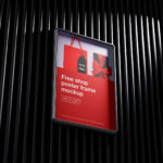 2 Mockups of Vertical Poster Frame