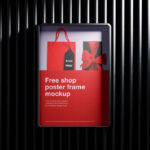 2 Mockups of Vertical Poster Frame