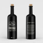 2 Mockups of Wine Bottles in Different Views