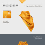 2 Mockups of Woman’s Shawl from Different Angles