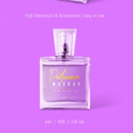 2 Mockups of Women Spray Bottle Perfume Packaging