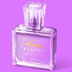 2 Mockups of Women Spray Bottle Perfume Packaging