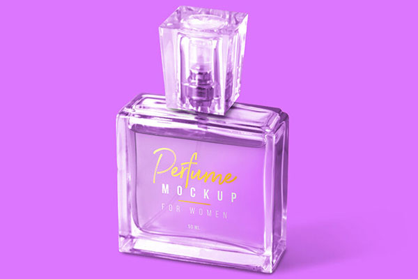 2 Mockups of Women Spray Bottle Perfume Packaging