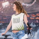 2 Outdoor Mockups Featuring a Woman Wearing a Crop Top