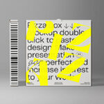 2 Pizza Boxes Mockup in Front and Side View