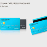 2 Plastic Bank Card Mockups