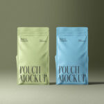 2 Pouch Mockups in Front View