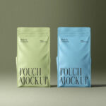 2 Pouch Mockups in Front View