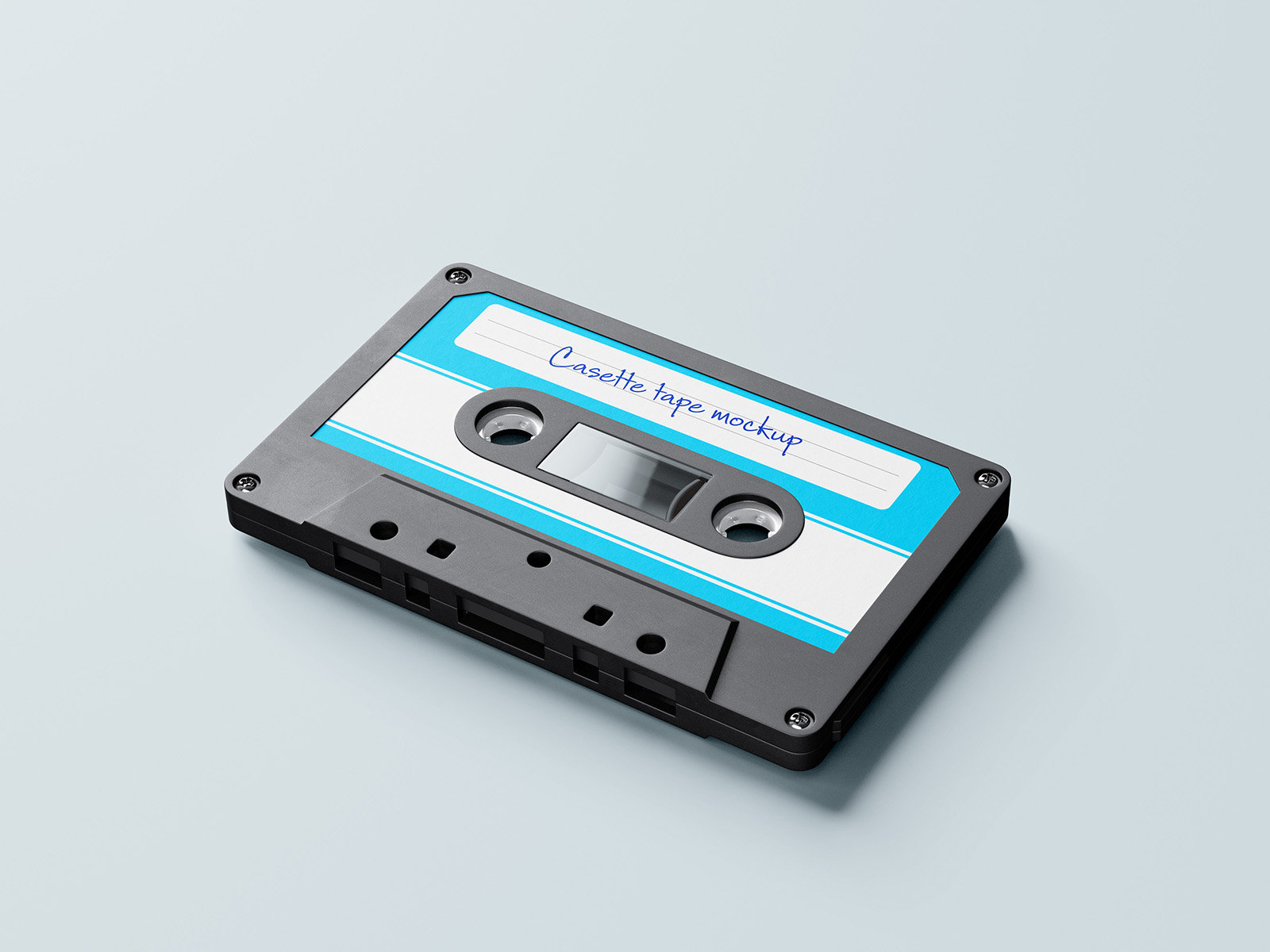 2 Shots of Cassette Mockups FREE PSD