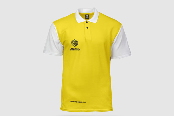 2 Shots of Polo Shirt Mockup