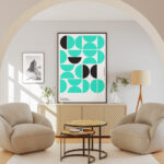 2 Showcase of Poster Mockup in Bright Sunny Room