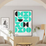 2 Showcase of Poster Mockup in Bright Sunny Room