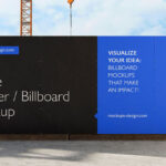 2 Sight Safety Fence Banner Mockups in Construction Zone