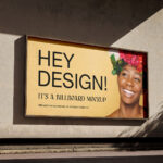 2 Sights of Billboard Mockup on The Wall