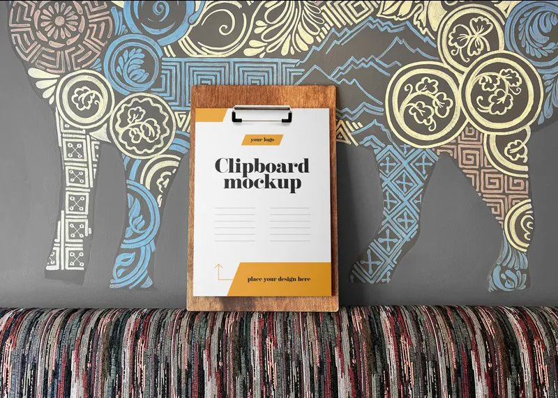 2 Sights of Clipboard Menu Mockup