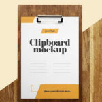 2 Sights of Clipboard Menu Mockup