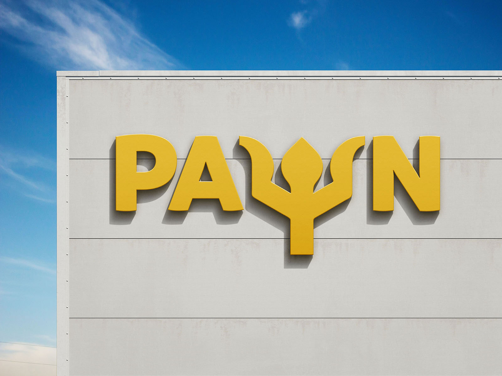 Free 2 Sights of Logo Mockup on Building PSD Template