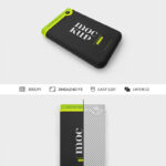 2 Sights of Portable External Hard Drive Mockup