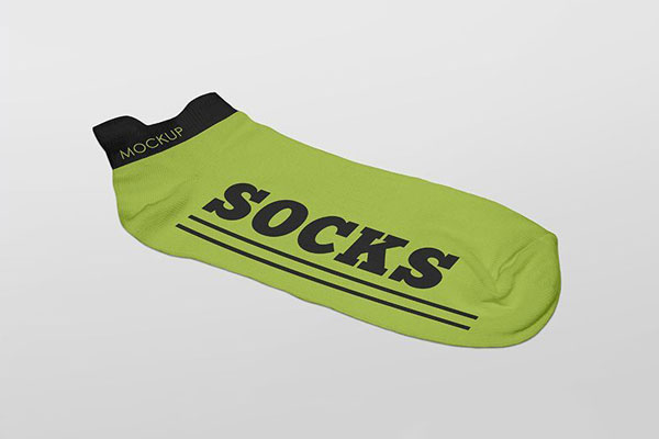 2 Socks Mockups in Different Views