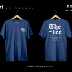 T-Shirt Mockup on Hanger in Front Shots