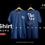 T-Shirt Mockup on Hanger in Front Shots