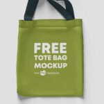 3 Tote Bag Mockups From Top and Front View mockup preview