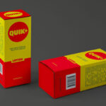 2 Vertical Paper Packaging Box Mockup