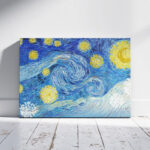 2 Views of Horizontal Canvas Mockup in Sunny Room