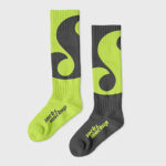 2 Views of Long Socks Mockups