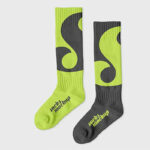 2 Views of Long Socks Mockups