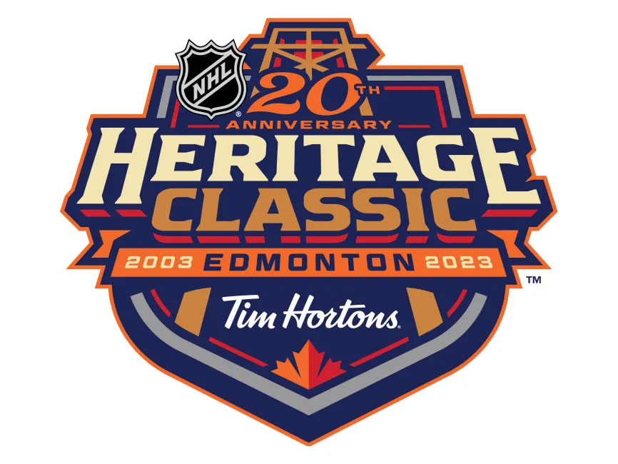 2023 NHL Heritage Classic Edmonton Logo