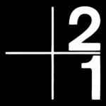 2+1 Letter Logo