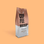 3/4 View of a Coffee Packaging Mockup