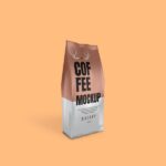 3/4 View of a Coffee Packaging Mockup
