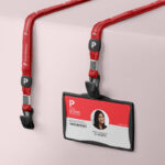 3/4 View of an ID Card Mockup mockup preview
