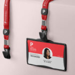 3/4 View of an ID Card Mockup mockup preview