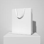 3/4 View Shopping Bag on Podium Mockup mockup preview