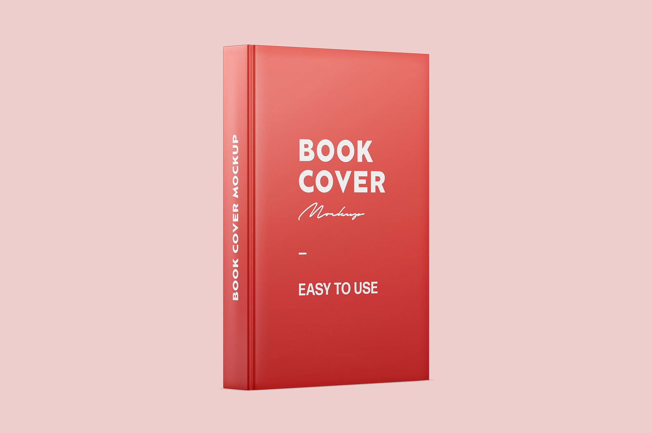 3/4 View Stand-up Book Mockup in Plain Setting FREE PSD